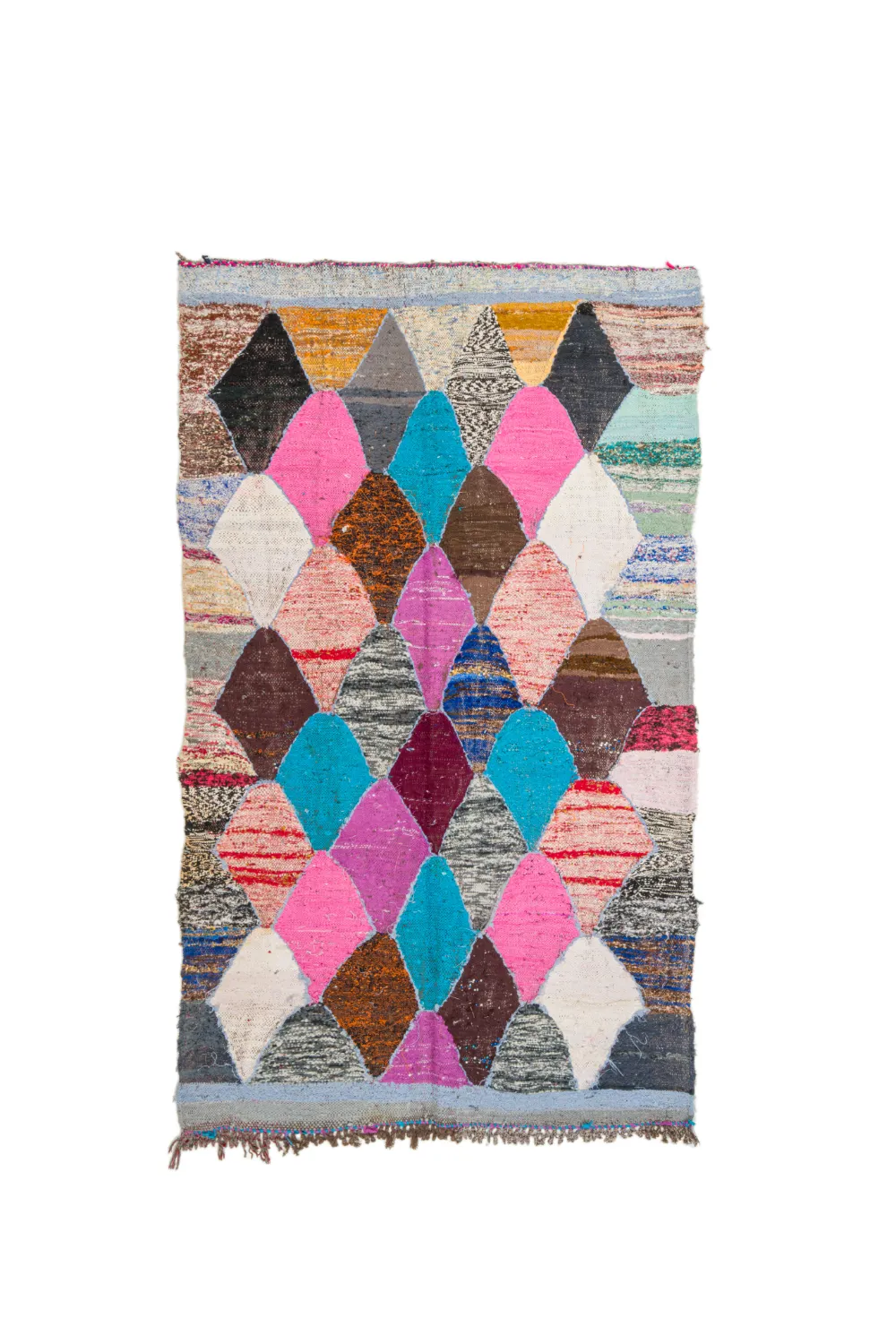 Tappeto Berberi Dal Marocco Boucherouite 125 x 225 cm