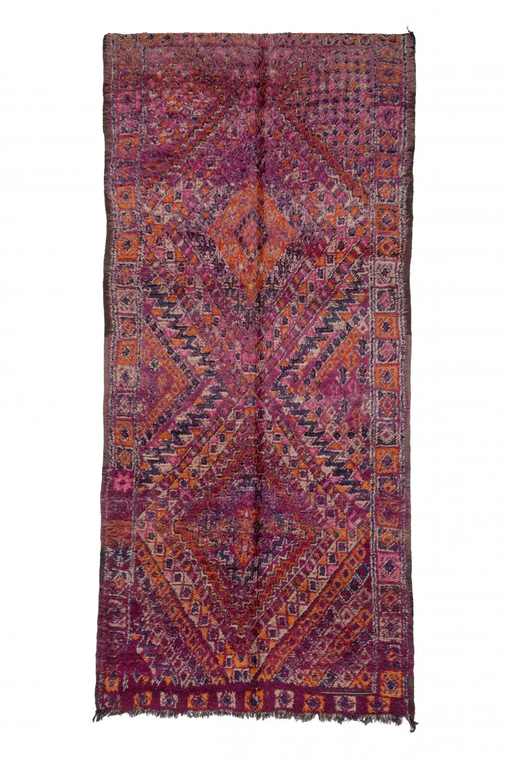 Tappeto Kilim In Stile Berbero Del Marocco Azilal 390 x 165 cm