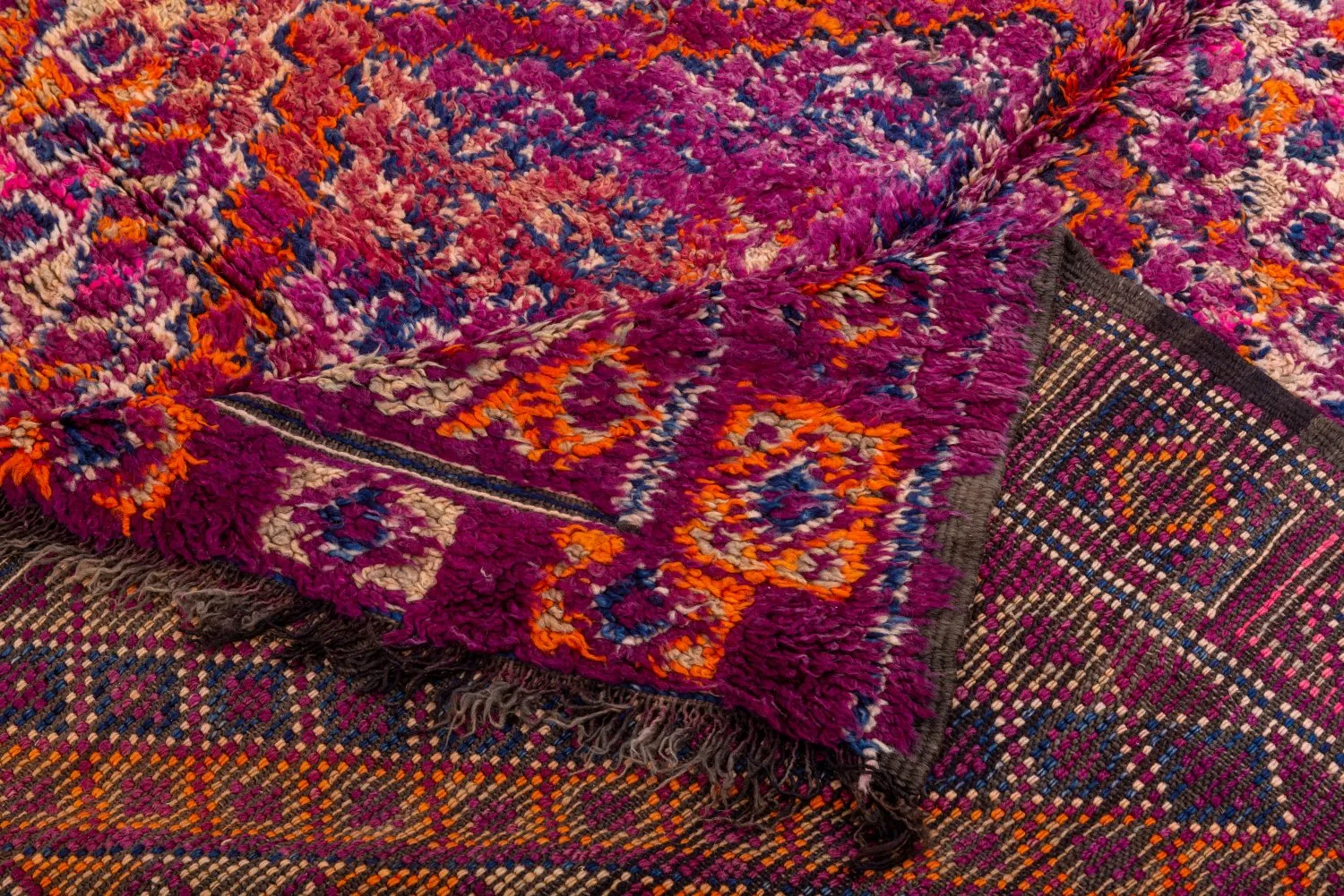 Tappeto Kilim In Stile Berbero Del Marocco Azilal 390 x 165 cm
