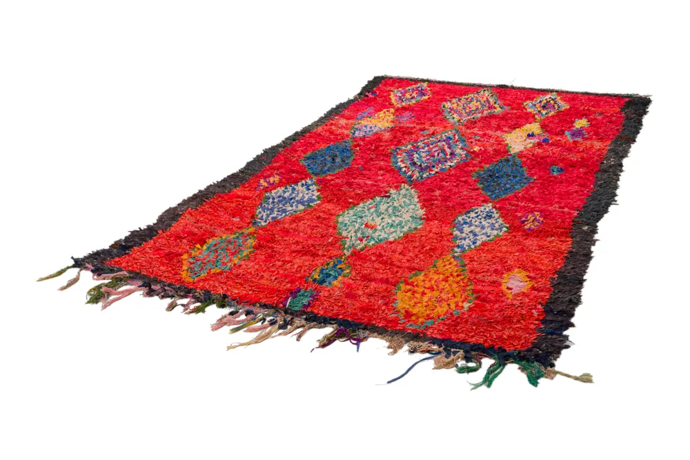Tappeto Berberi Dal Marocco Boucherouite 290 x 150 cm