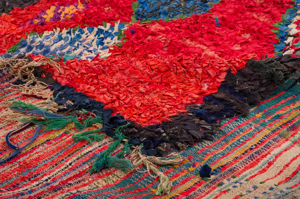 Tappeto Berberi Dal Marocco Boucherouite 290 x 150 cm