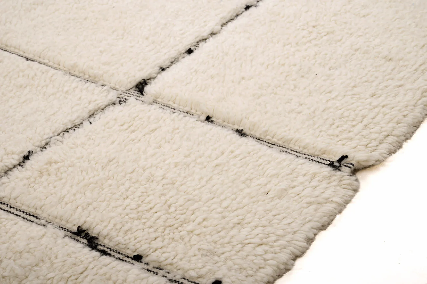 Tappeto Kilim In Stile Berbero Del Marocco Beni Ourain 210 x 295 cm