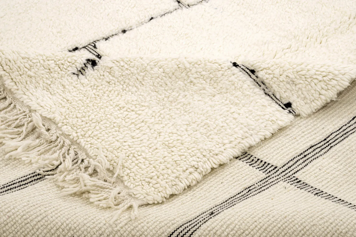 Tappeto Kilim In Stile Berbero Del Marocco Beni Ourain 210 x 295 cm