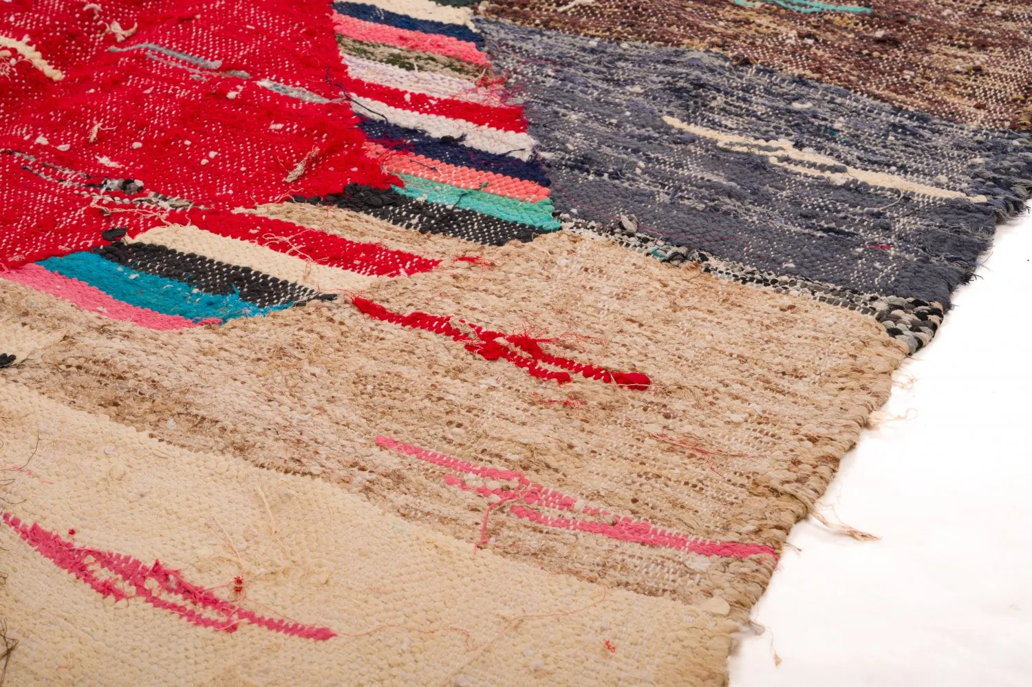 Tappeto Berberi Dal Marocco Boucherouite 125 x 240 cm