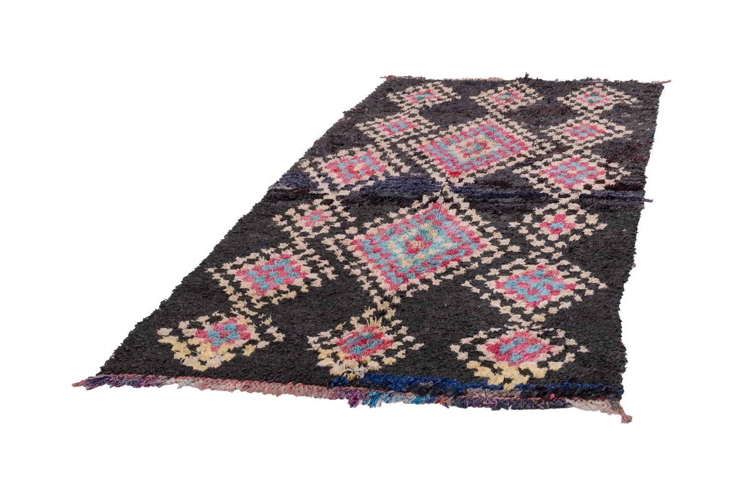 Tappeto Berberi Dal Marocco Boucherouite 260 x 145 cm