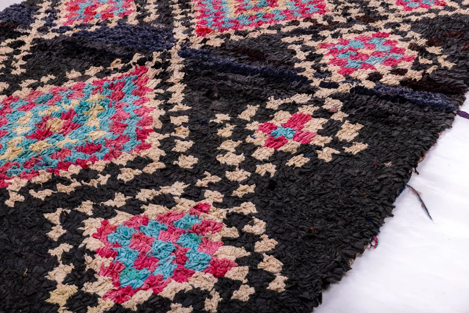 Tappeto Berberi Dal Marocco Boucherouite 260 x 145 cm