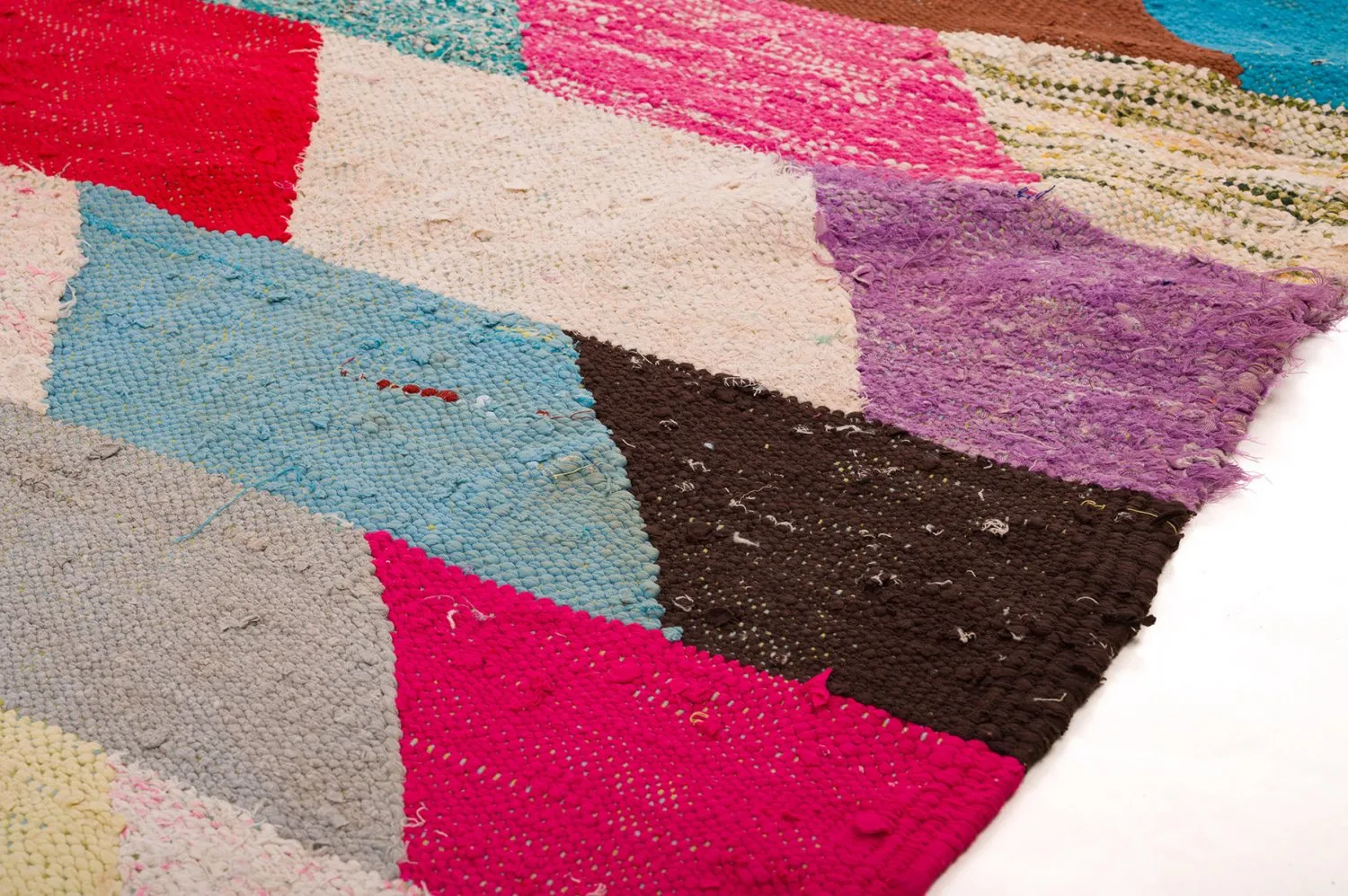 Tappeto Berberi Dal Marocco Boucherouite 155 x 280 cm