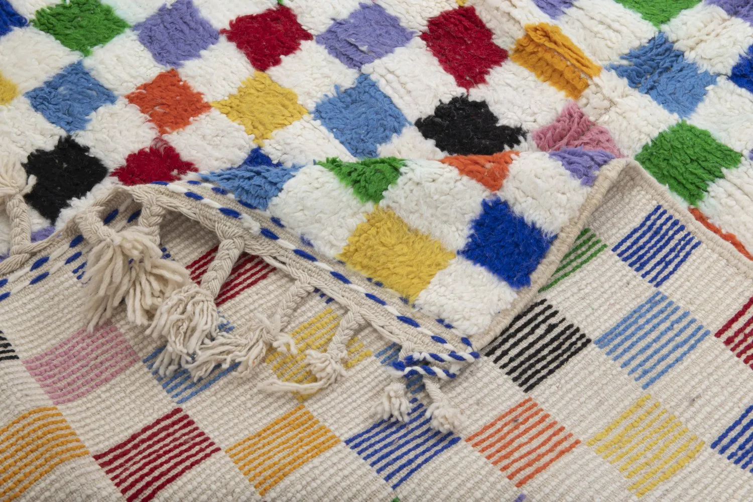 Tappeto Kilim In Stile Berbero Del Marocco Azilal 250 x 160 cm