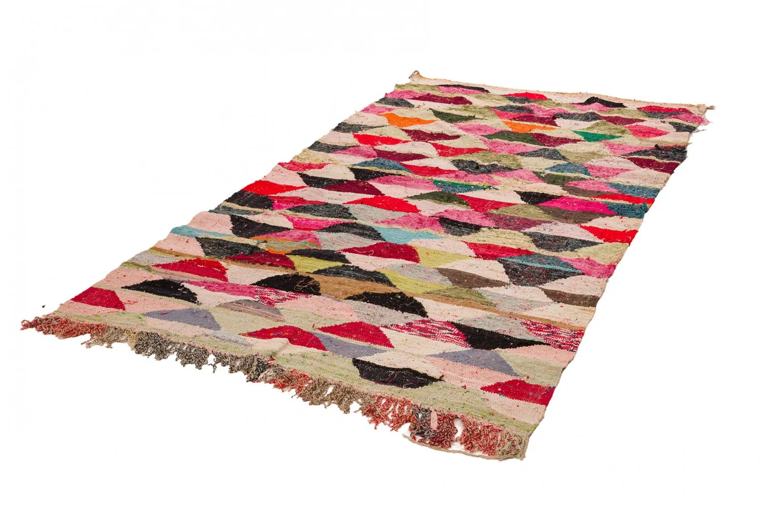 Tappeto Berberi Dal Marocco Boucherouite 155 x 290 cm