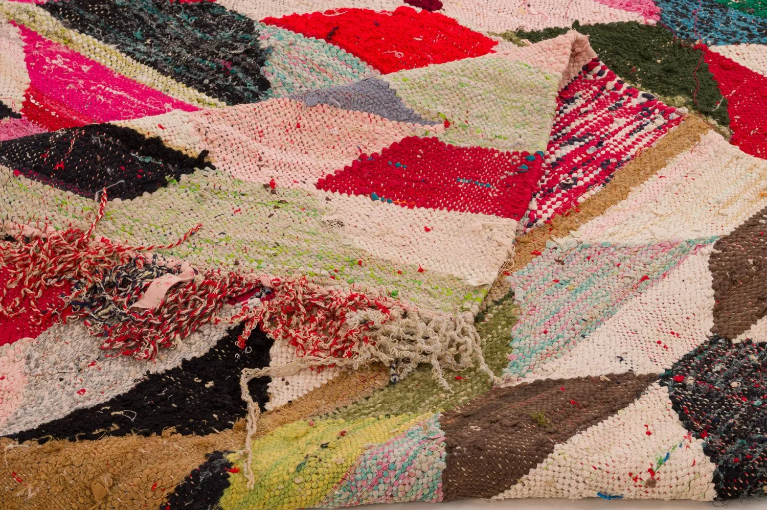 Tappeto Berberi Dal Marocco Boucherouite 155 x 290 cm