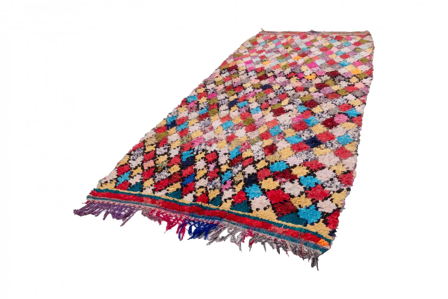 Tappeto Berberi Dal Marocco Boucherouite 300 x 135 cm