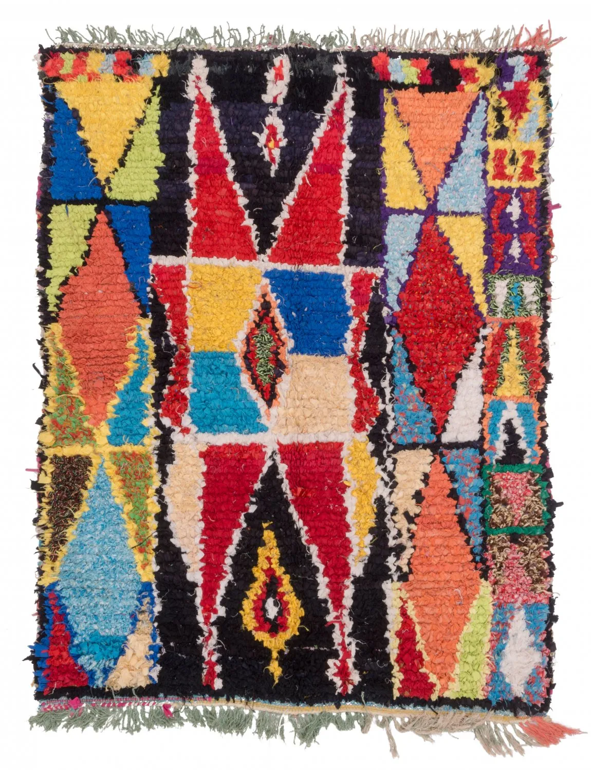 Tappeto Berberi Dal Marocco Boucherouite 170 x 130 cm
