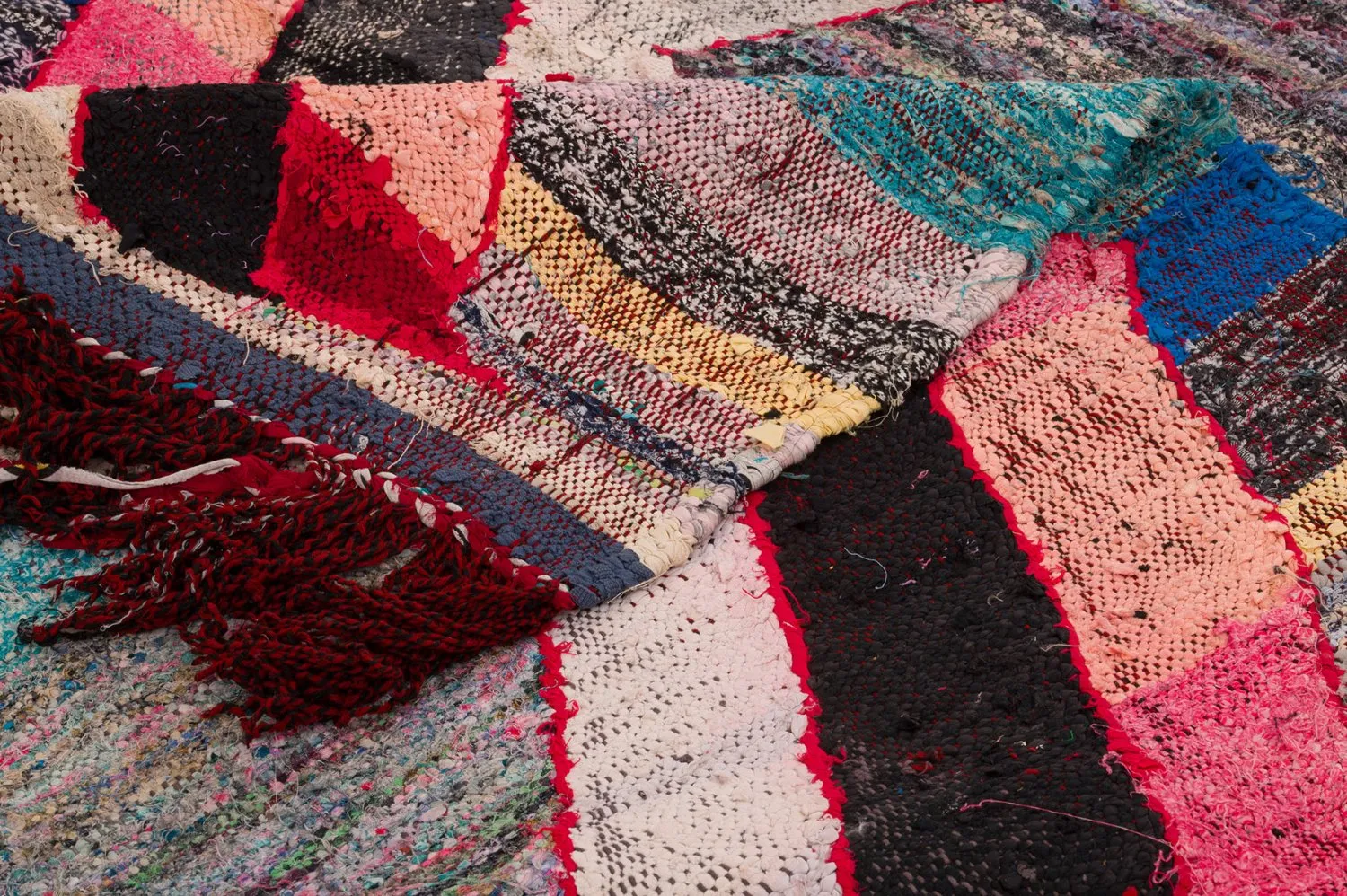 Tappeto Berberi Dal Marocco Boucherouite 150 x 260 cm