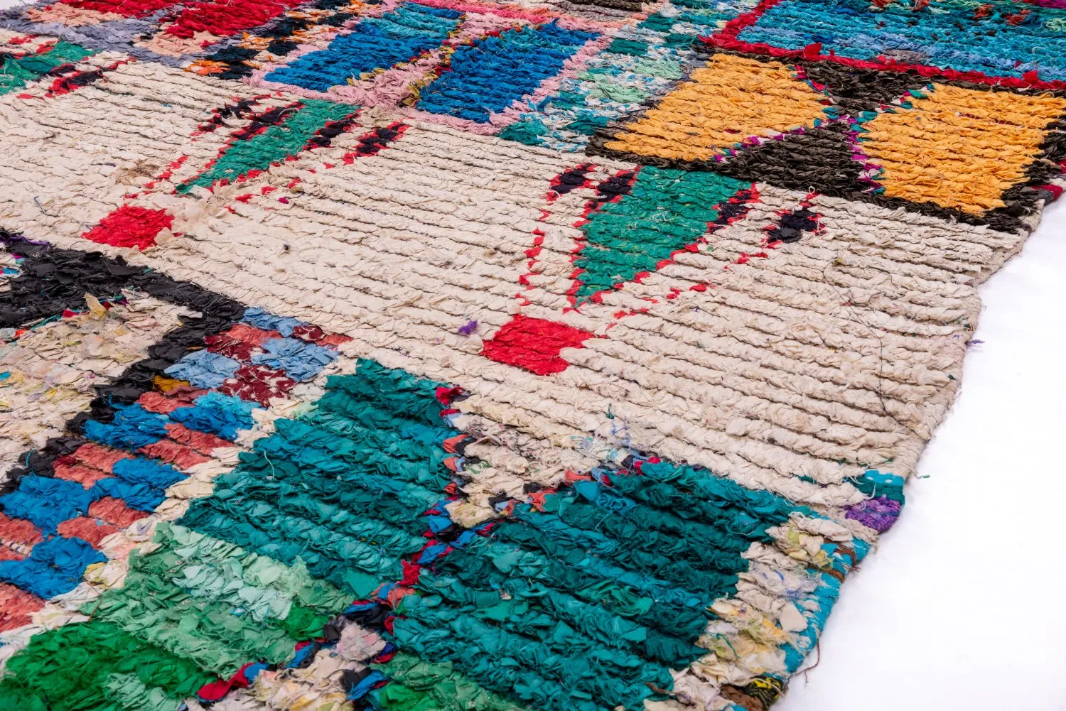 Tappeto Berberi Dal Marocco Boucherouite 225 x 170 cm