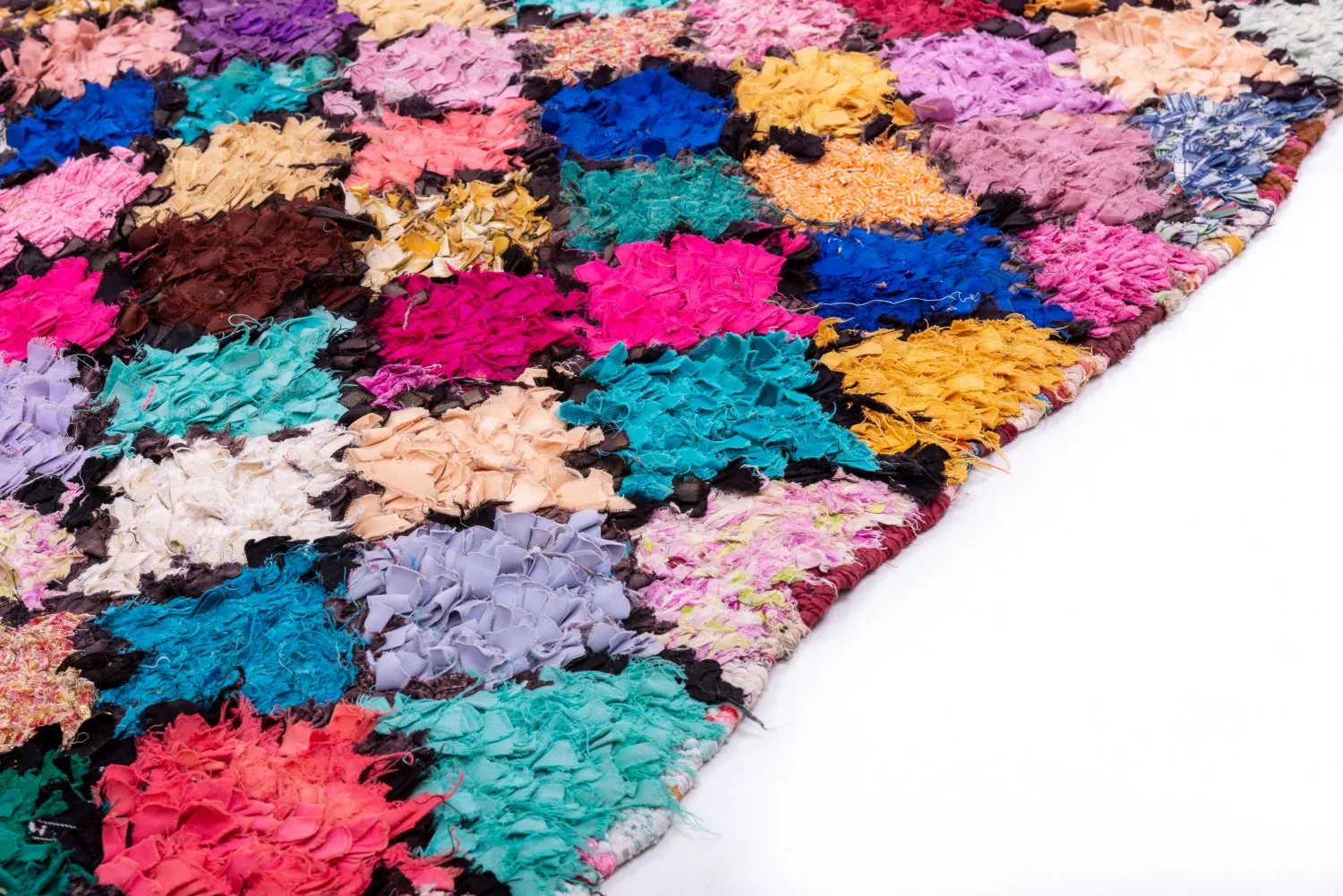 Tappeto Berberi Dal Marocco Boucherouite 255 x 135 cm