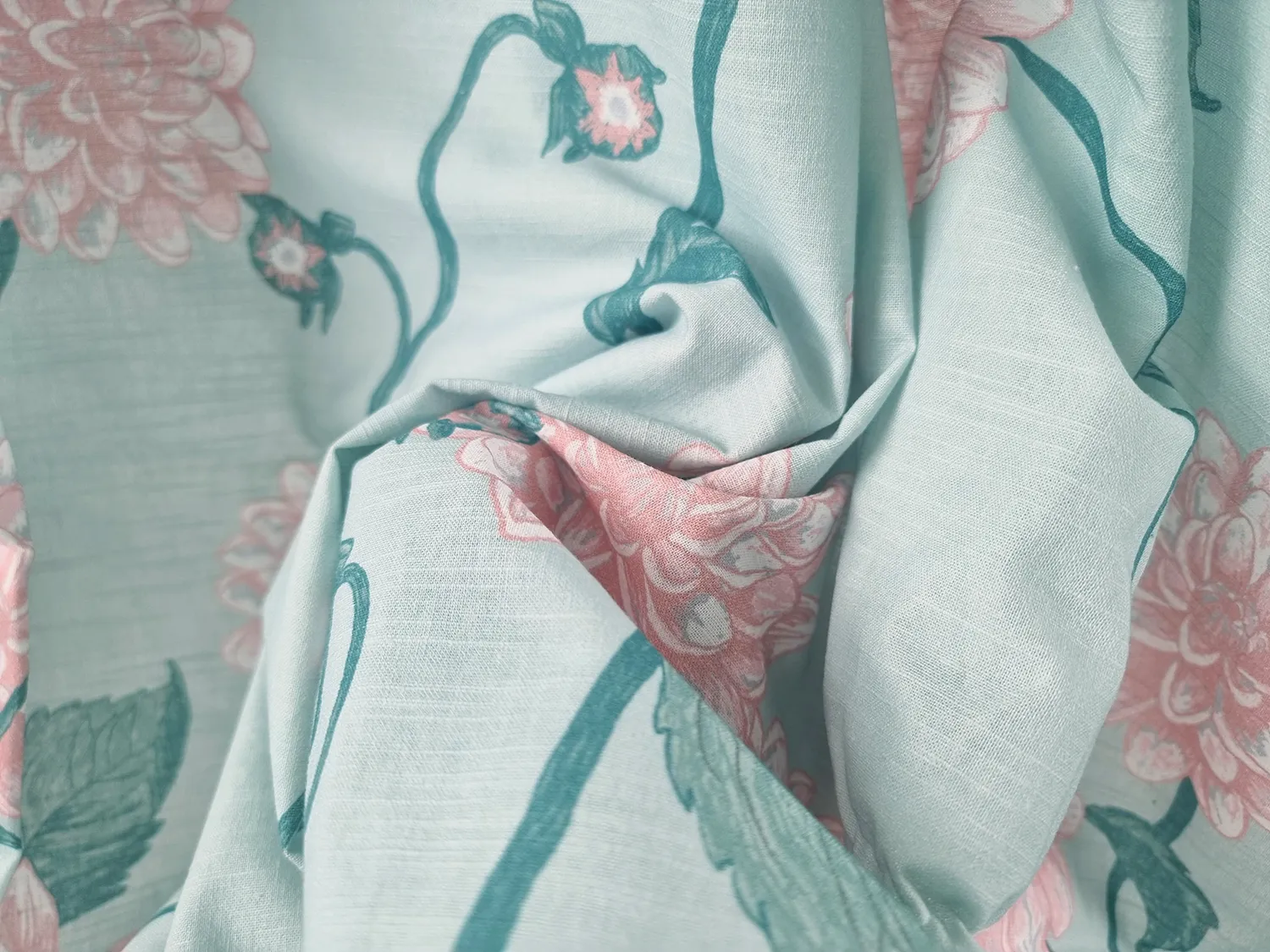 Tovaglia In Cotone - Alyssa (verde/rosa)