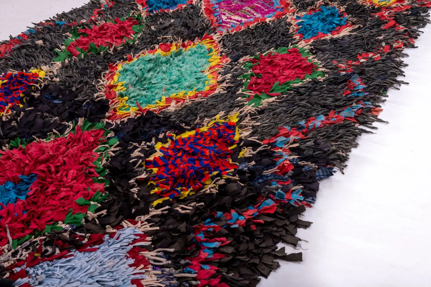 Tappeto Berberi Dal Marocco Boucherouite 255 x 110 cm