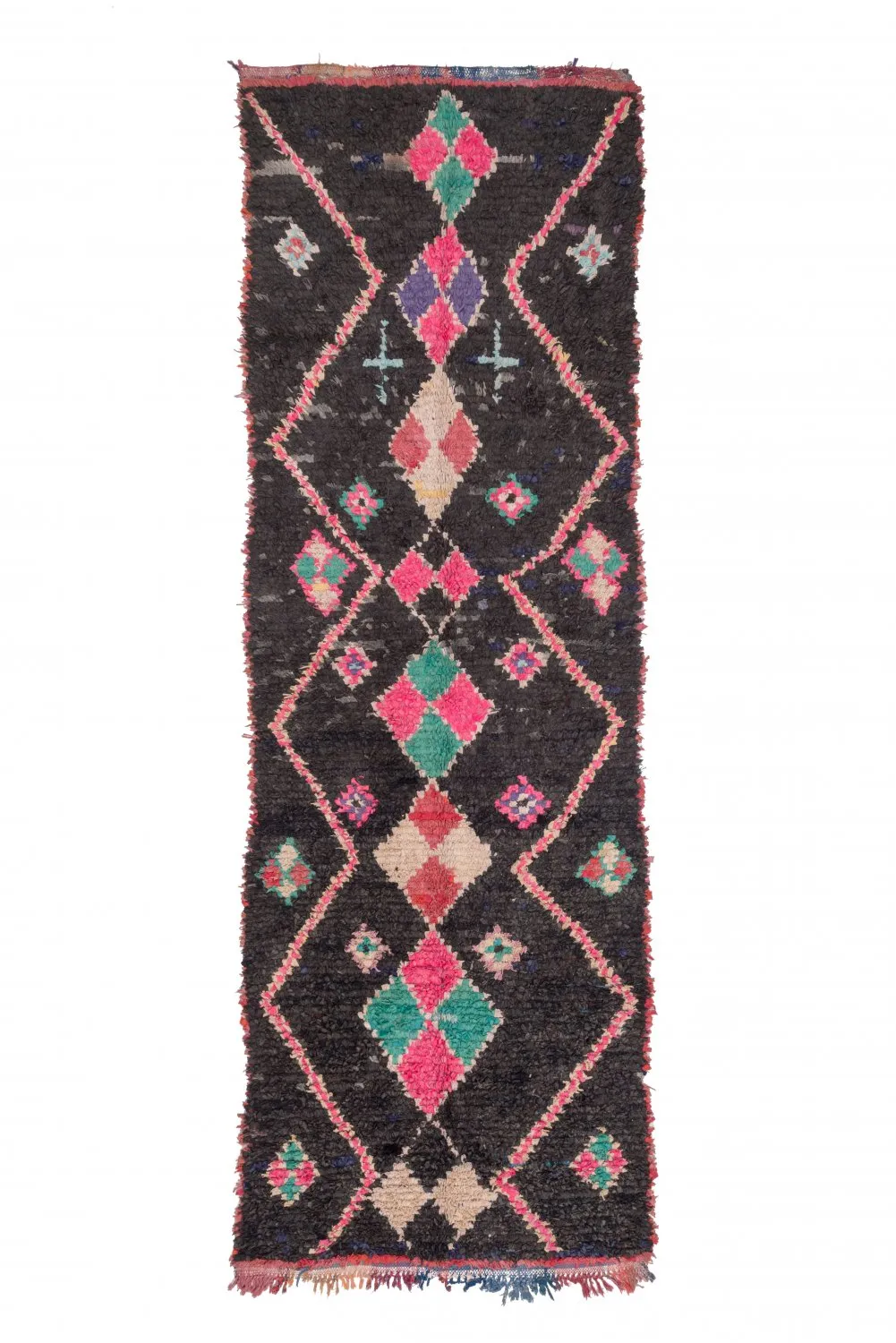 Tappeto Berberi Dal Marocco Boucherouite 405 x 130 cm