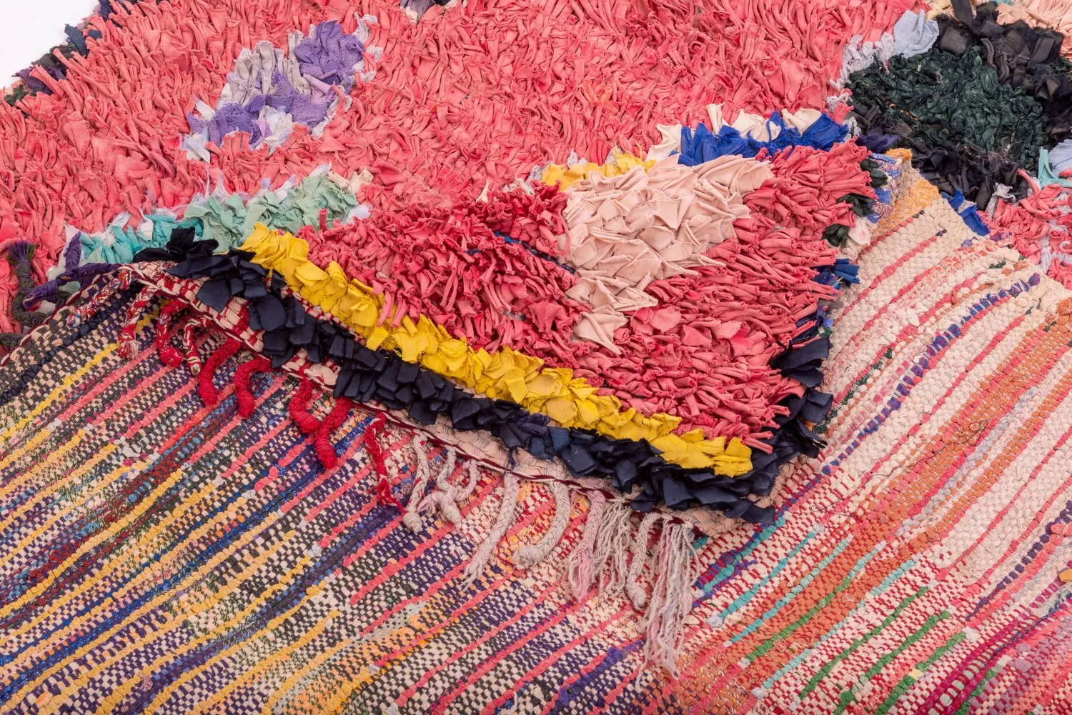 Tappeto Berberi Dal Marocco Boucherouite 325 x 130 cm