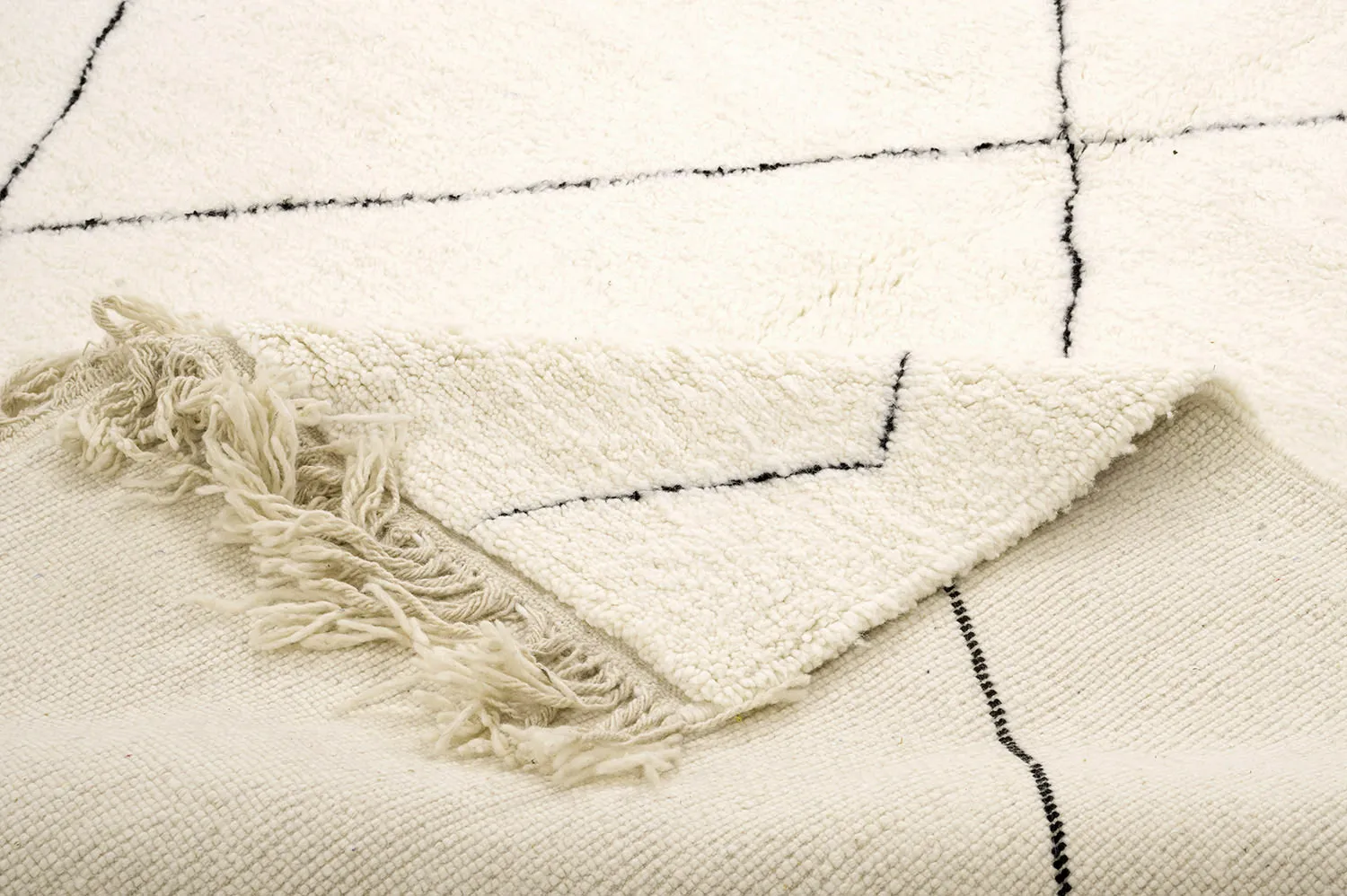 Tappeto Kilim In Stile Berbero Del Marocco Beni Ourain 210 x 295 cm