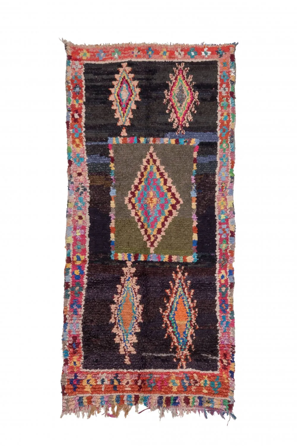 Tappeto Berberi Dal Marocco Boucherouite 280 x 130 cm