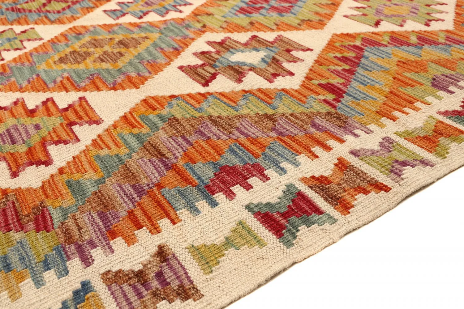 Tappeto kilim orientale 252 x 177 cm