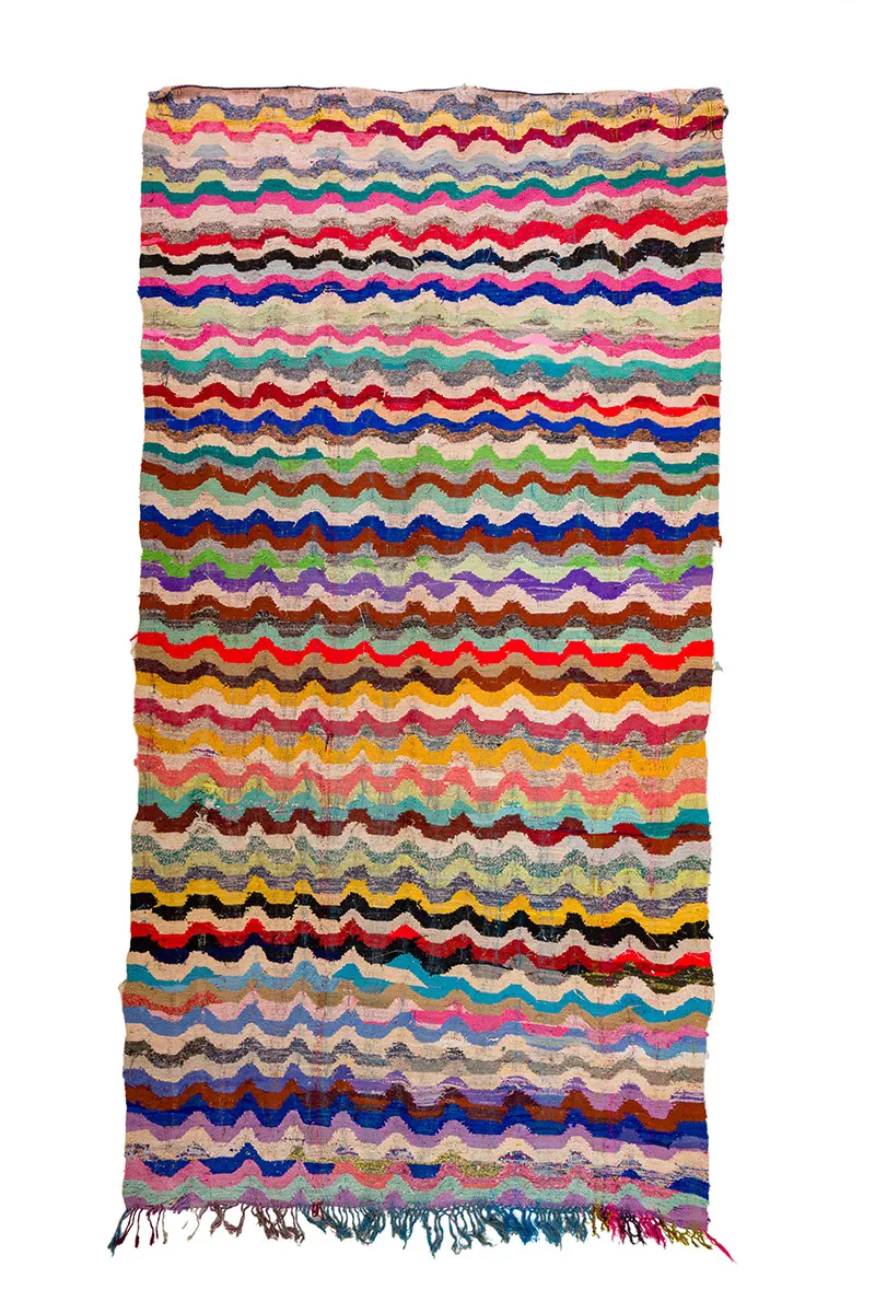 Tappeto Berberi Dal Marocco Boucherouite 165 x 335 cm