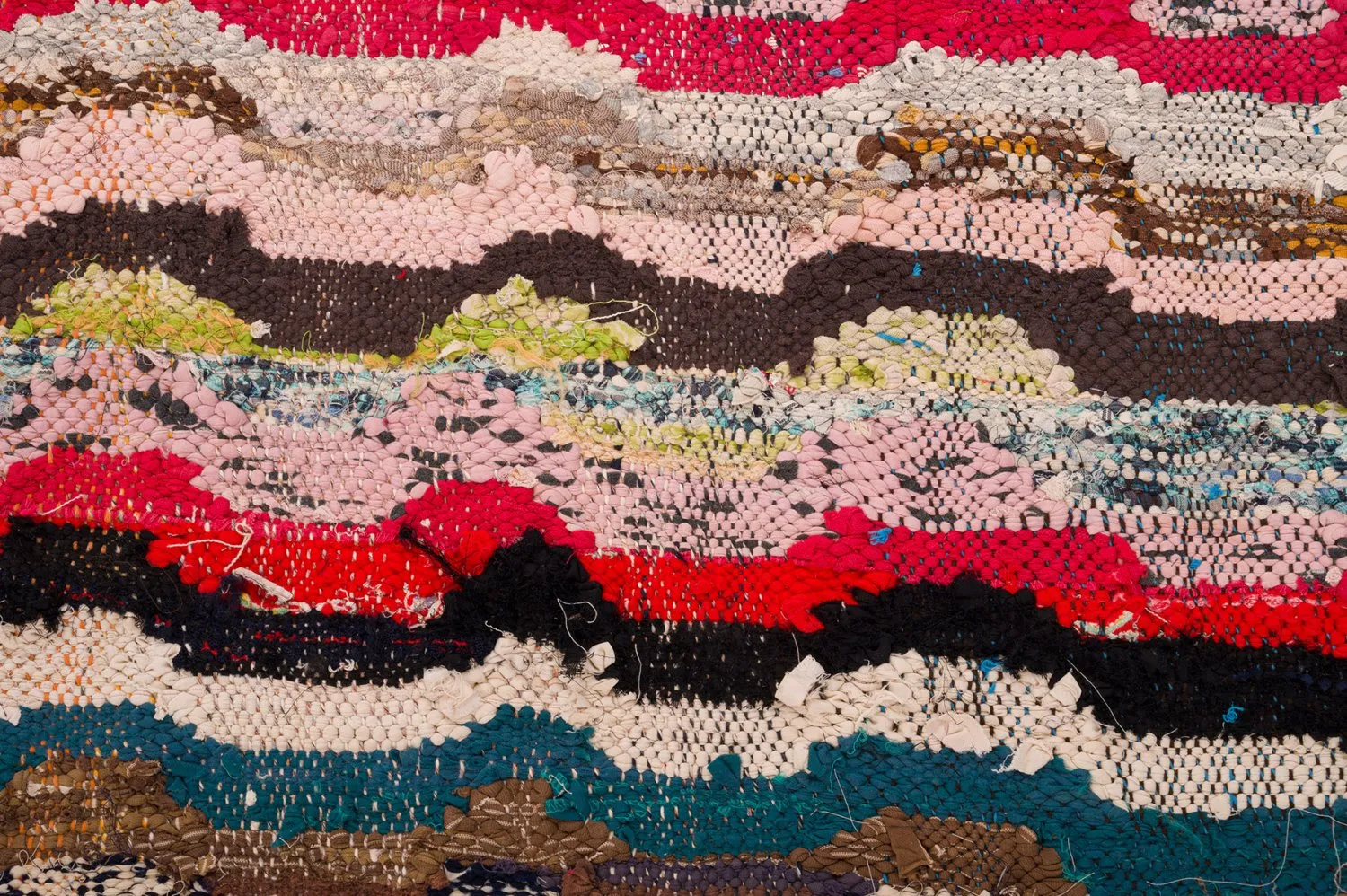 Tappeto Berberi Dal Marocco Boucherouite 150 x 305 cm