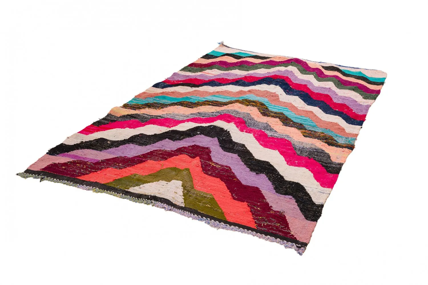 Tappeto Berberi Dal Marocco Boucherouite 145 x 235 cm