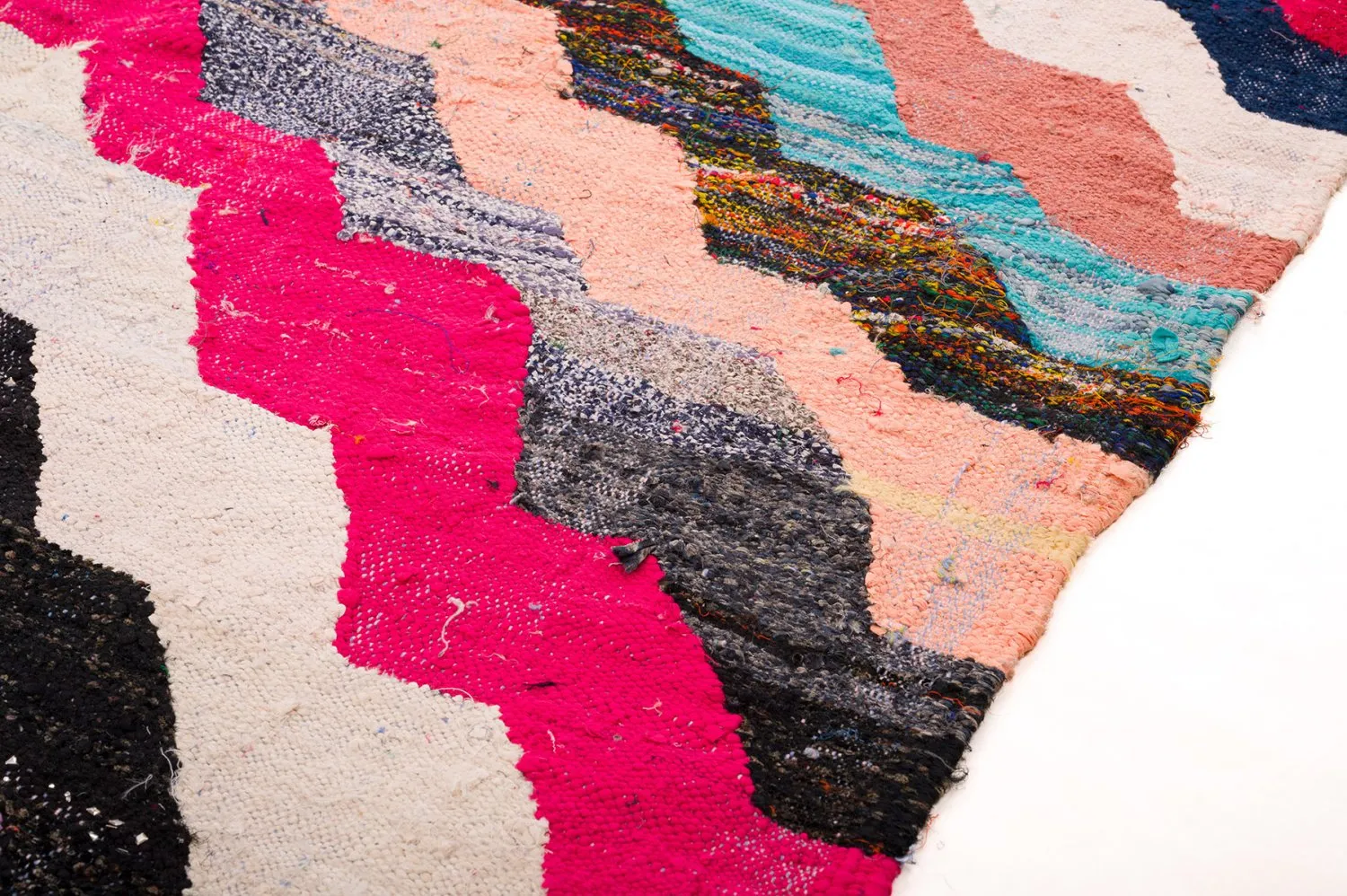 Tappeto Berberi Dal Marocco Boucherouite 145 x 235 cm