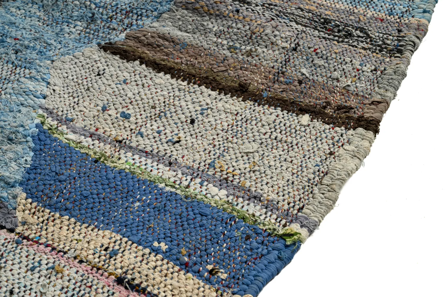 Tappeto Berberi Dal Marocco Boucherouite 140 x 255 cm