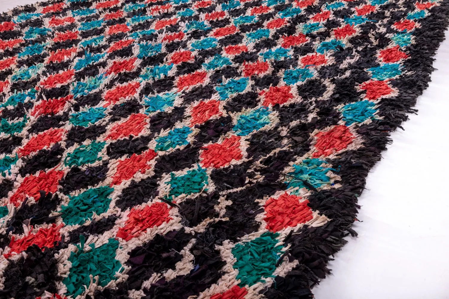 Tappeto Berberi Dal Marocco Boucherouite 395 x 180 cm