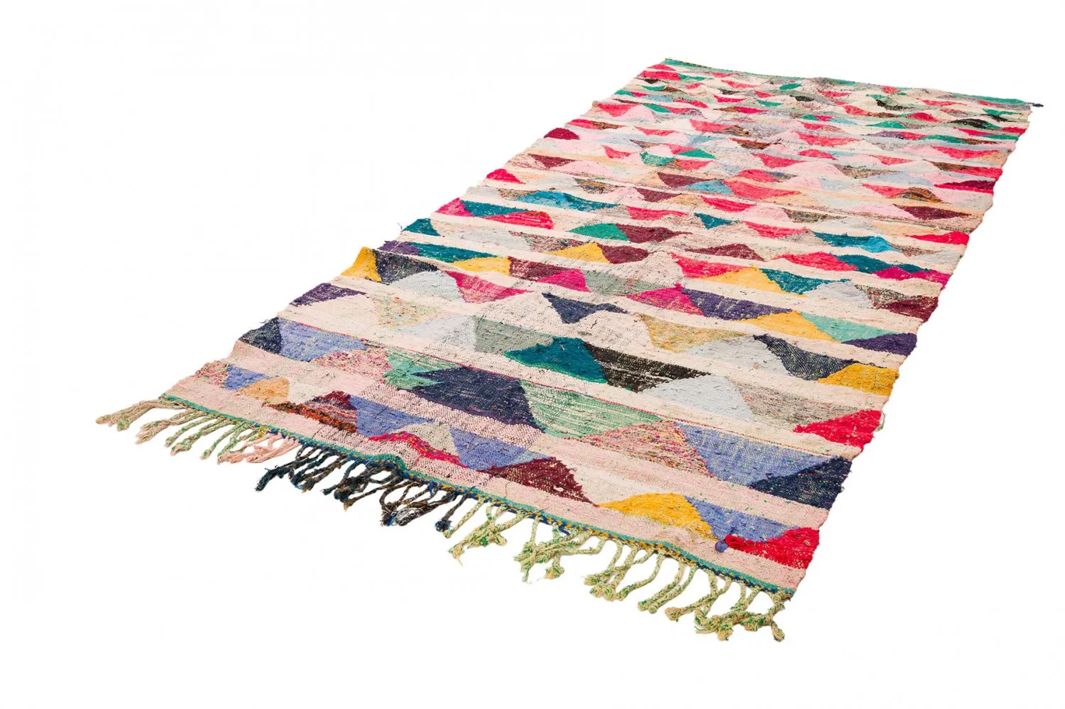 Tappeto Berberi Dal Marocco Boucherouite 145 x 330 cm