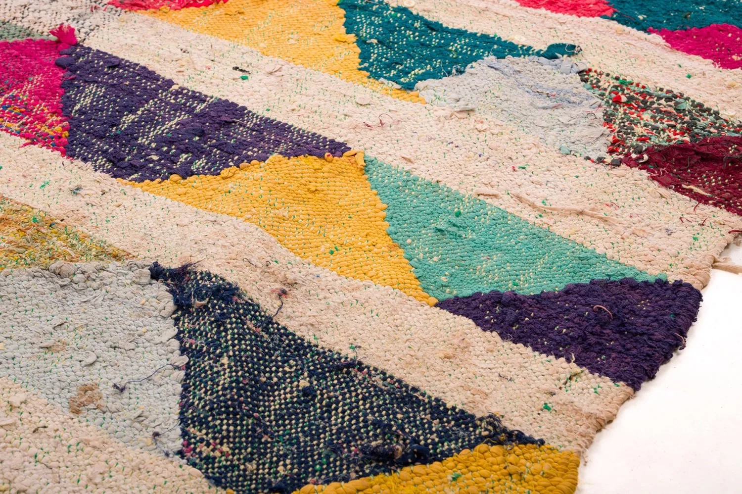 Tappeto Berberi Dal Marocco Boucherouite 145 x 330 cm