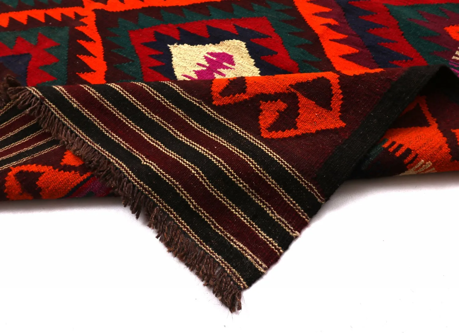 Tappeto kilim orientale 379 x 173 cm