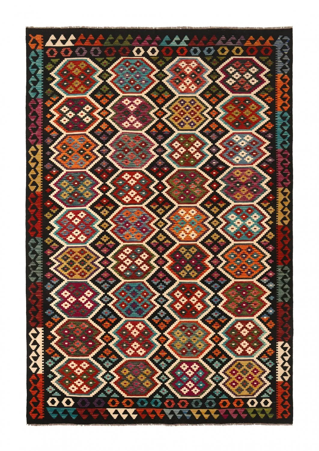 Tappeto kilim orientale 297 198 cm