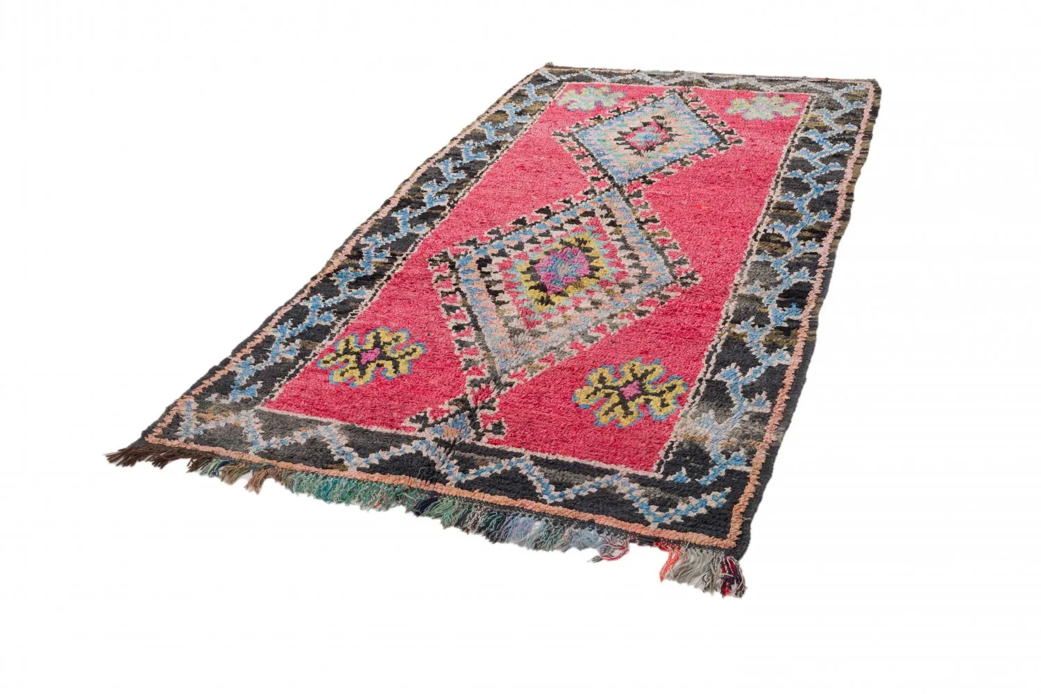 Tappeto Berberi Dal Marocco Boucherouite 275 x 130 cm