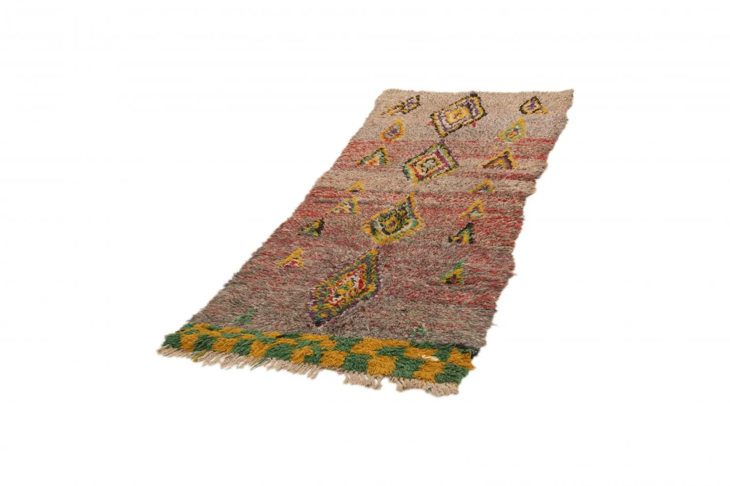 Tappeto Berberi Dal Marocco Boucherouite 230 x 80 cm