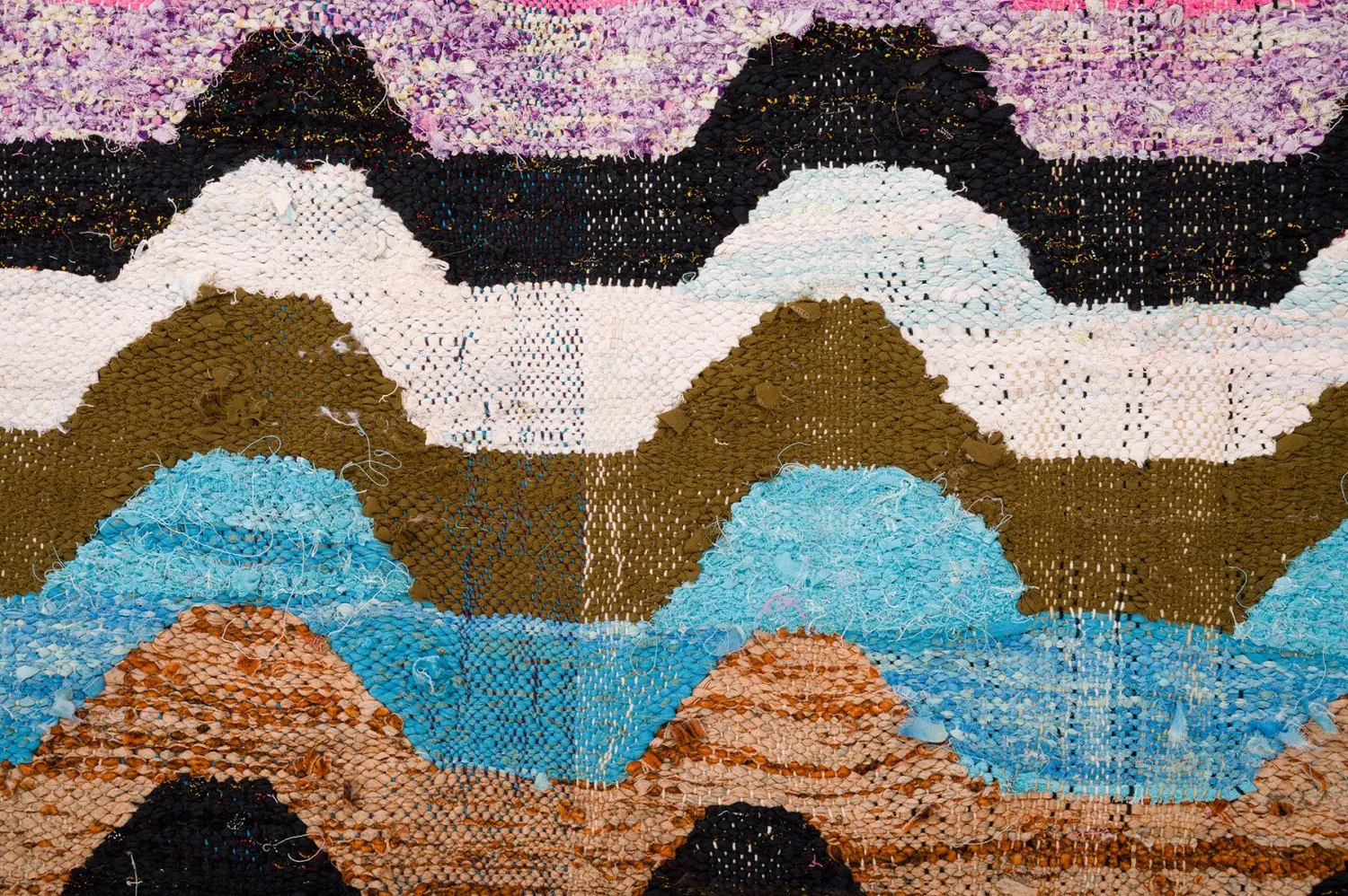 Tappeto Berberi Dal Marocco Boucherouite 140 x 265 cm