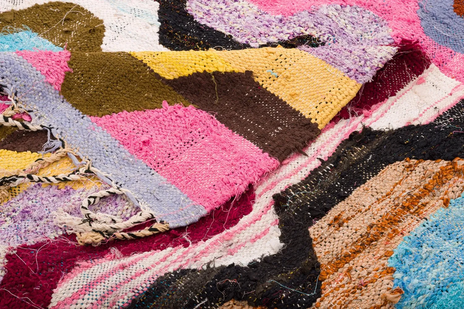 Tappeto Berberi Dal Marocco Boucherouite 140 x 265 cm
