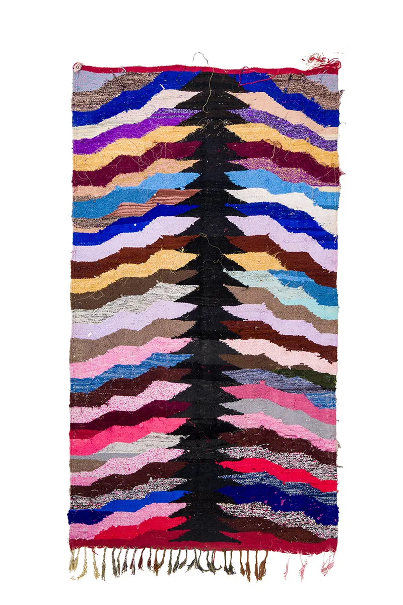 Tappeto Berberi Dal Marocco Boucherouite 145 x 275 cm
