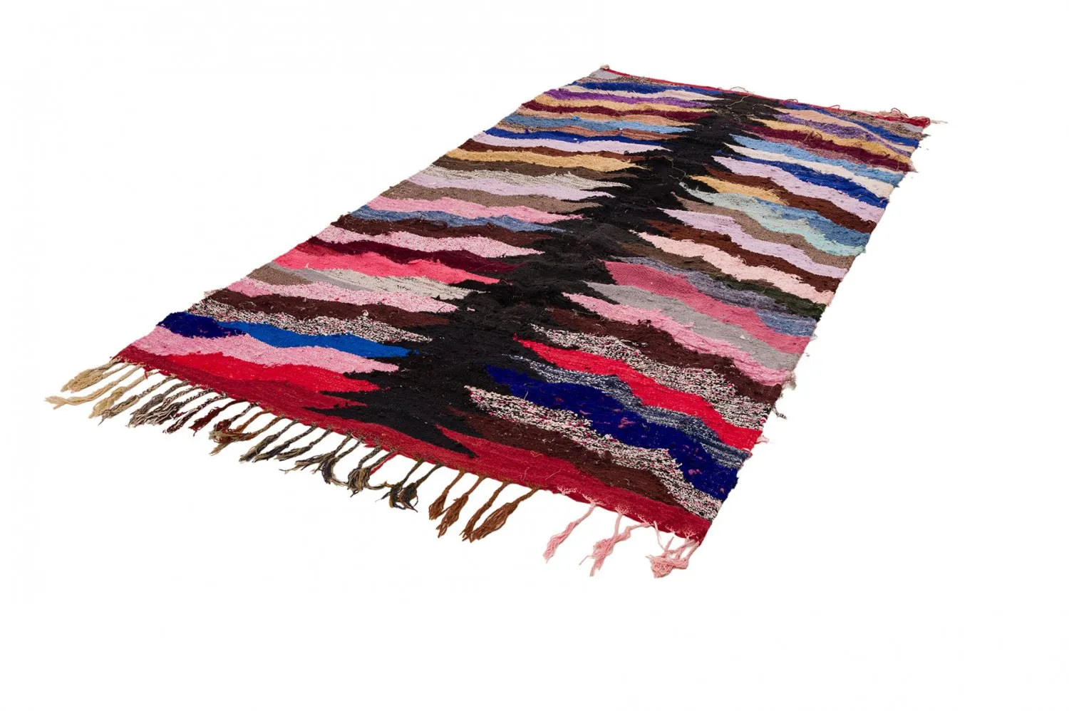 Tappeto Berberi Dal Marocco Boucherouite 145 x 275 cm