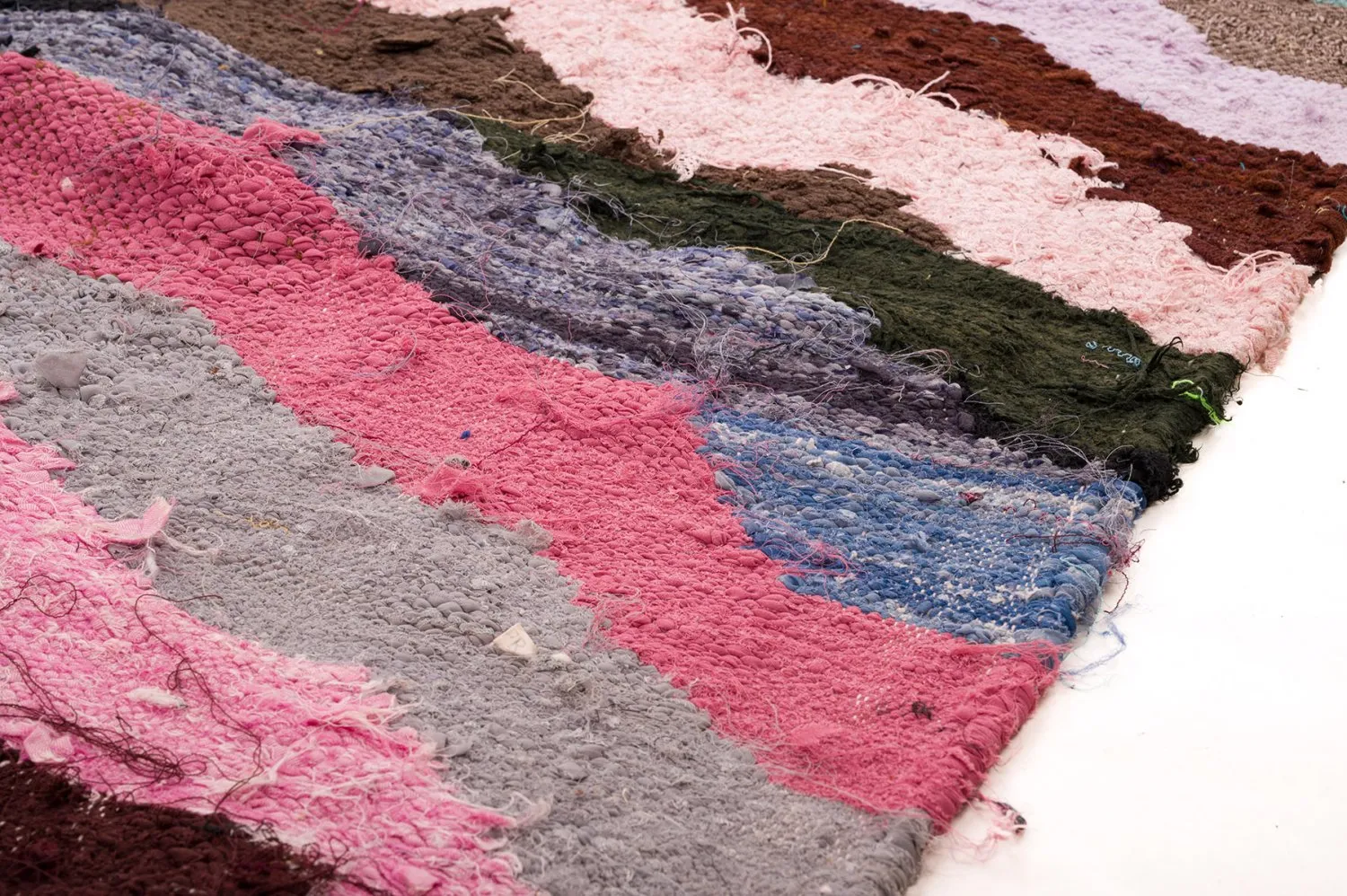 Tappeto Berberi Dal Marocco Boucherouite 145 x 275 cm