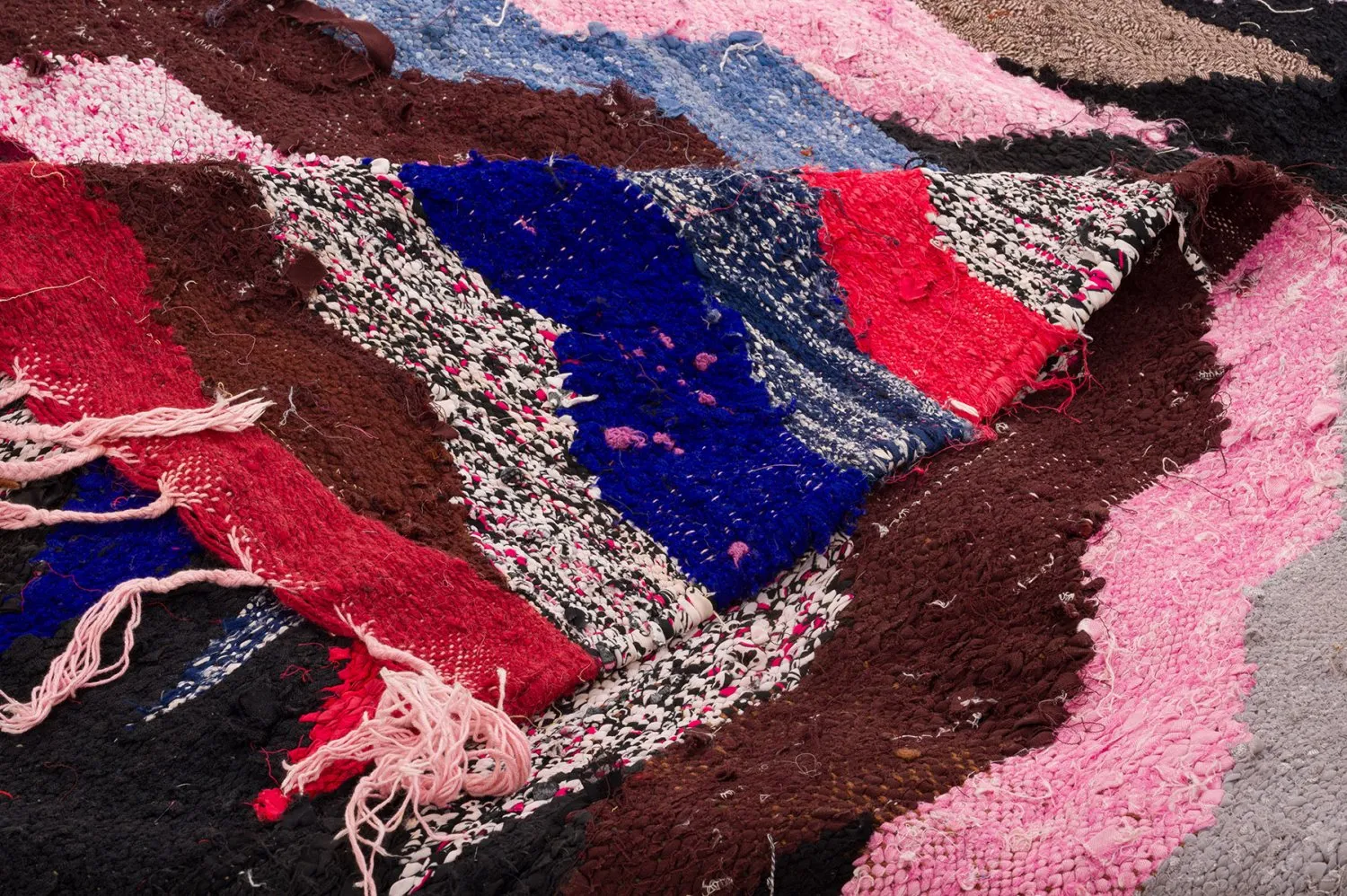 Tappeto Berberi Dal Marocco Boucherouite 145 x 275 cm
