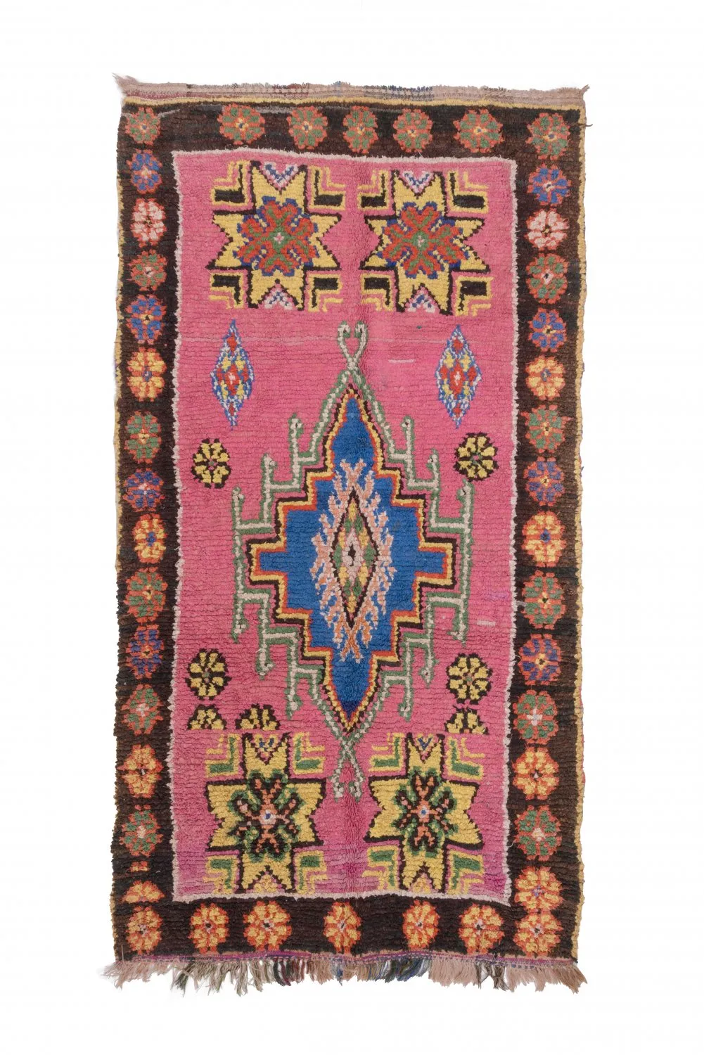 Tappeto Berberi Dal Marocco Boucherouite 270 x 140 cm