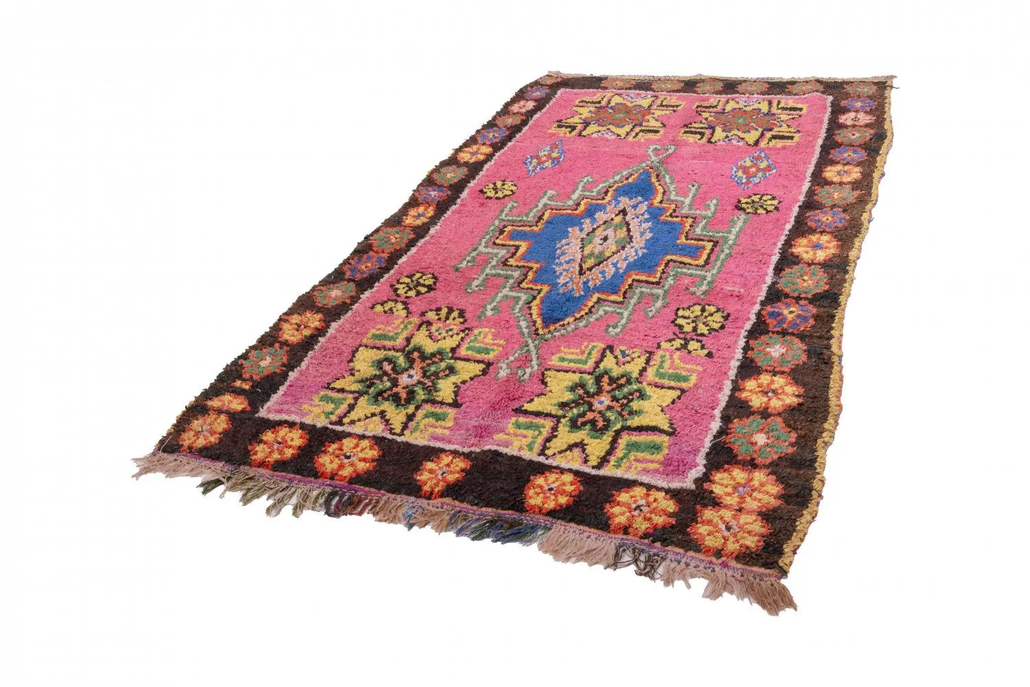 Tappeto Berberi Dal Marocco Boucherouite 270 x 140 cm