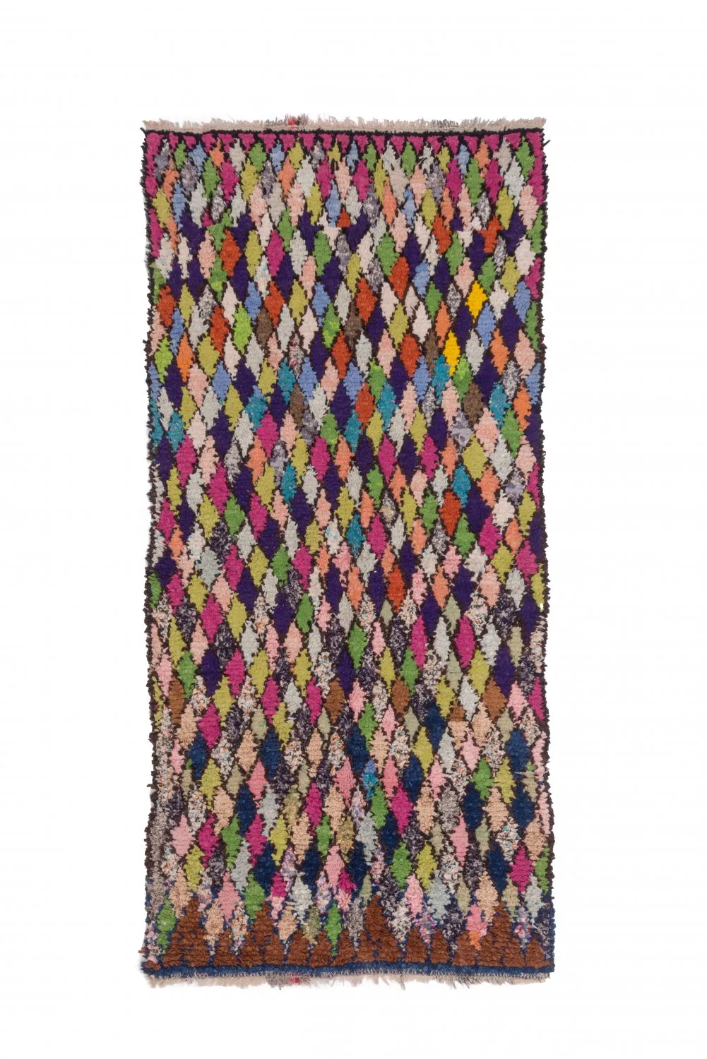 Tappeto Berberi Dal Marocco Boucherouite 245 x 115 cm