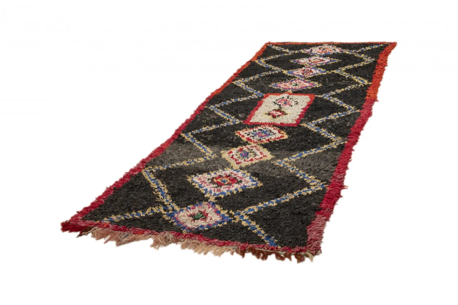 Tappeto Berberi Dal Marocco Boucherouite 335 x 125 cm