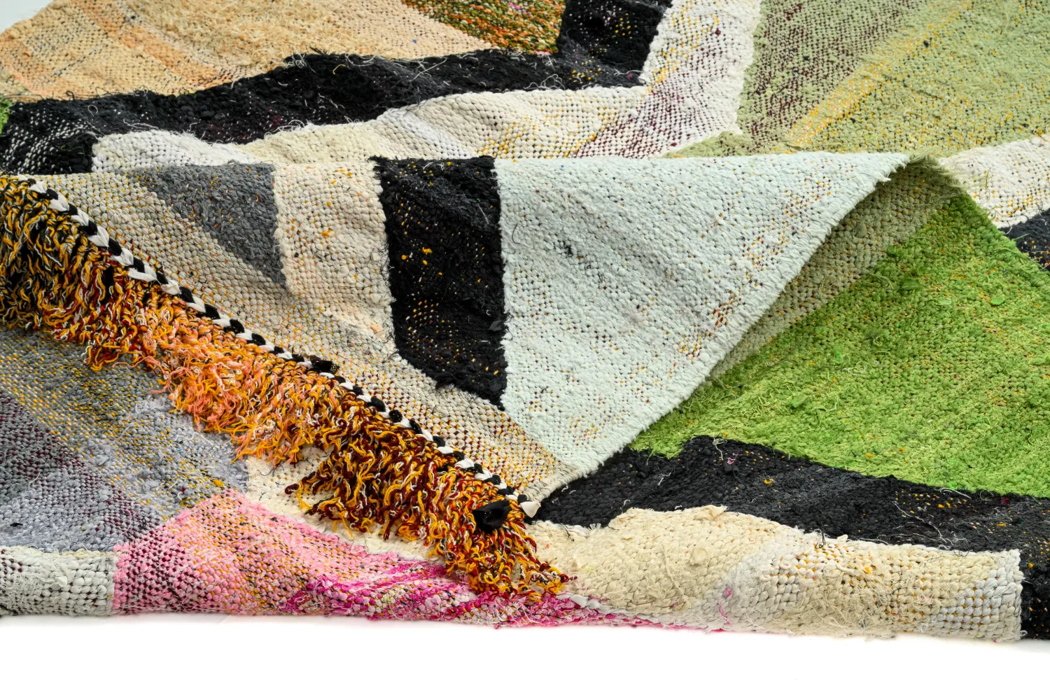 Tappeto Berberi Dal Marocco Boucherouite 145 x 255 cm