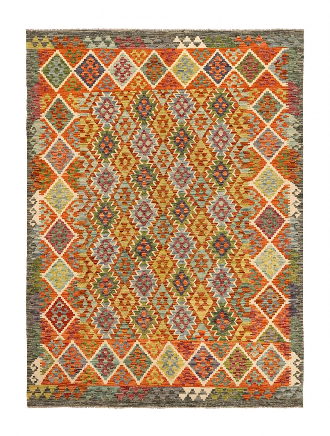 Tappeto kilim orientale 284 x 209 cm